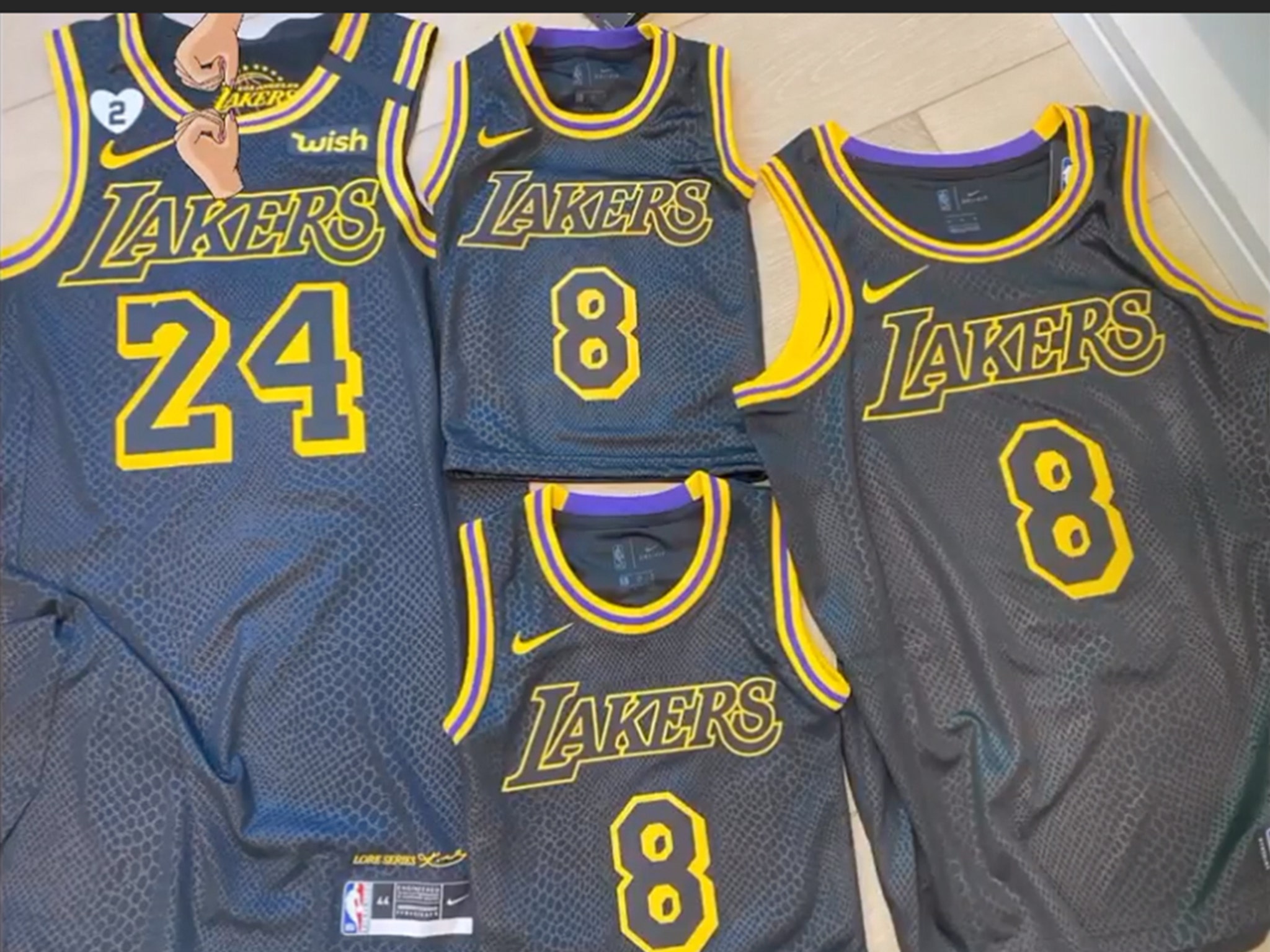 Lakers Will Wear 'Black Mamba' Jerseys For Game 5 To Honor Kobe Bryant