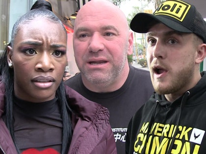 Claressa Shields, Dana White, and Jake Paul