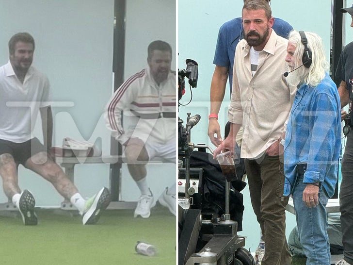 Ben Affleck directs Stellar beer commercial with Matt Damon and David Beckham in Los Angeles