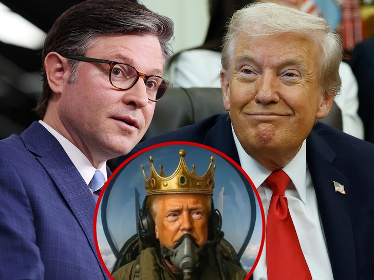 donald trump mike johnson no kings post