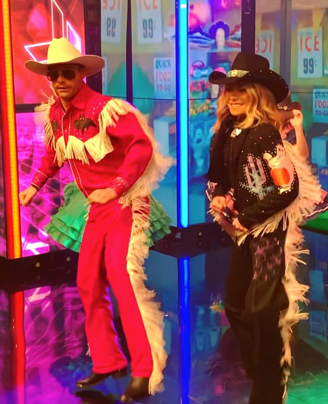 Ryan Seacrest and Kelly Ripa as Lil Nas X and Billy Ray Cyrus