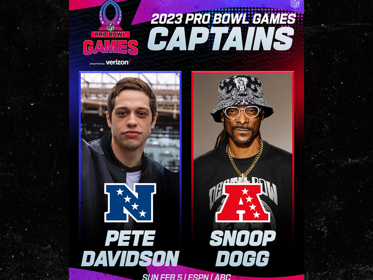 Snoop Dogg and Pete Davidson named 2023 Pro Bowl captains