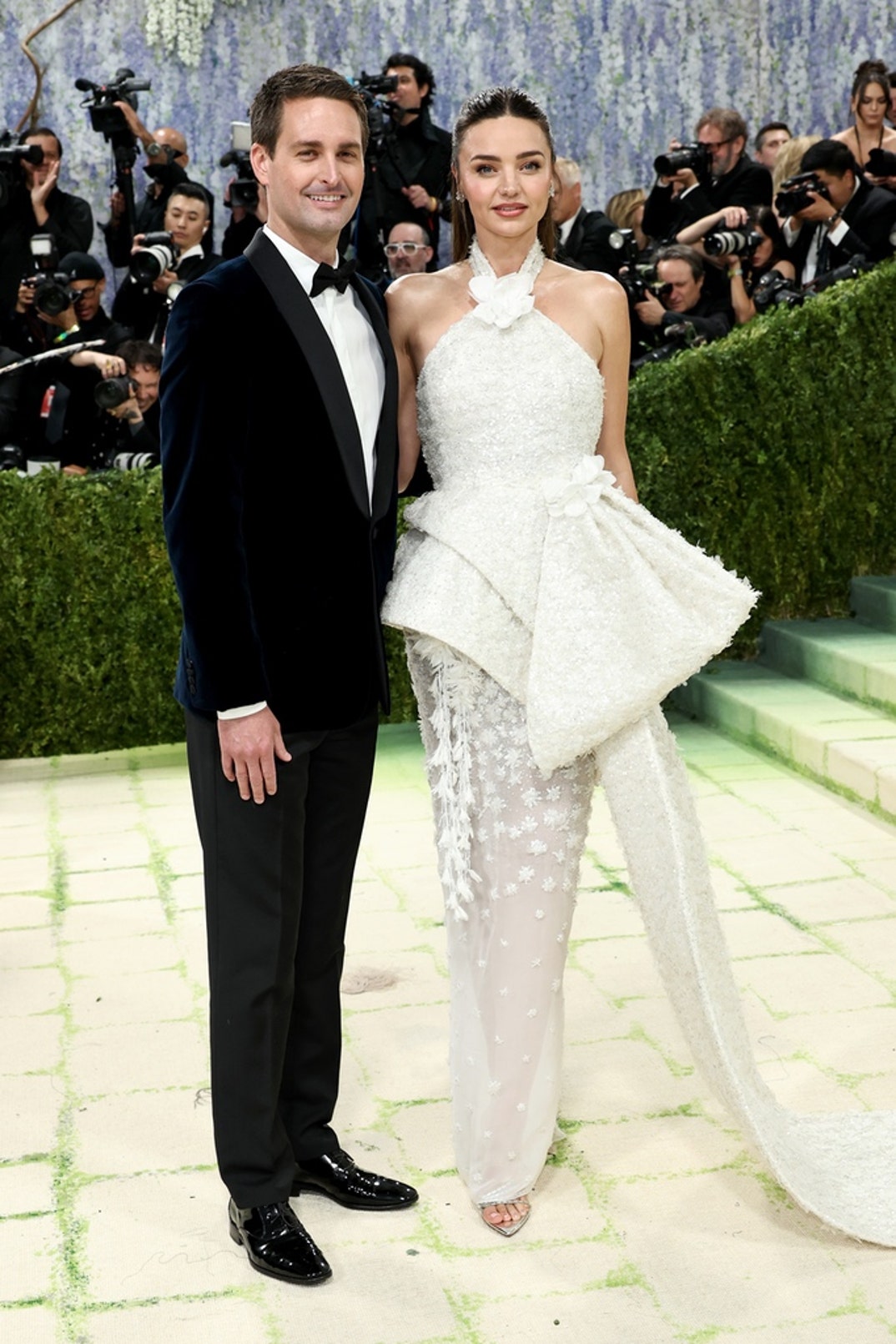Evan Spiegel and Miranda Kerr