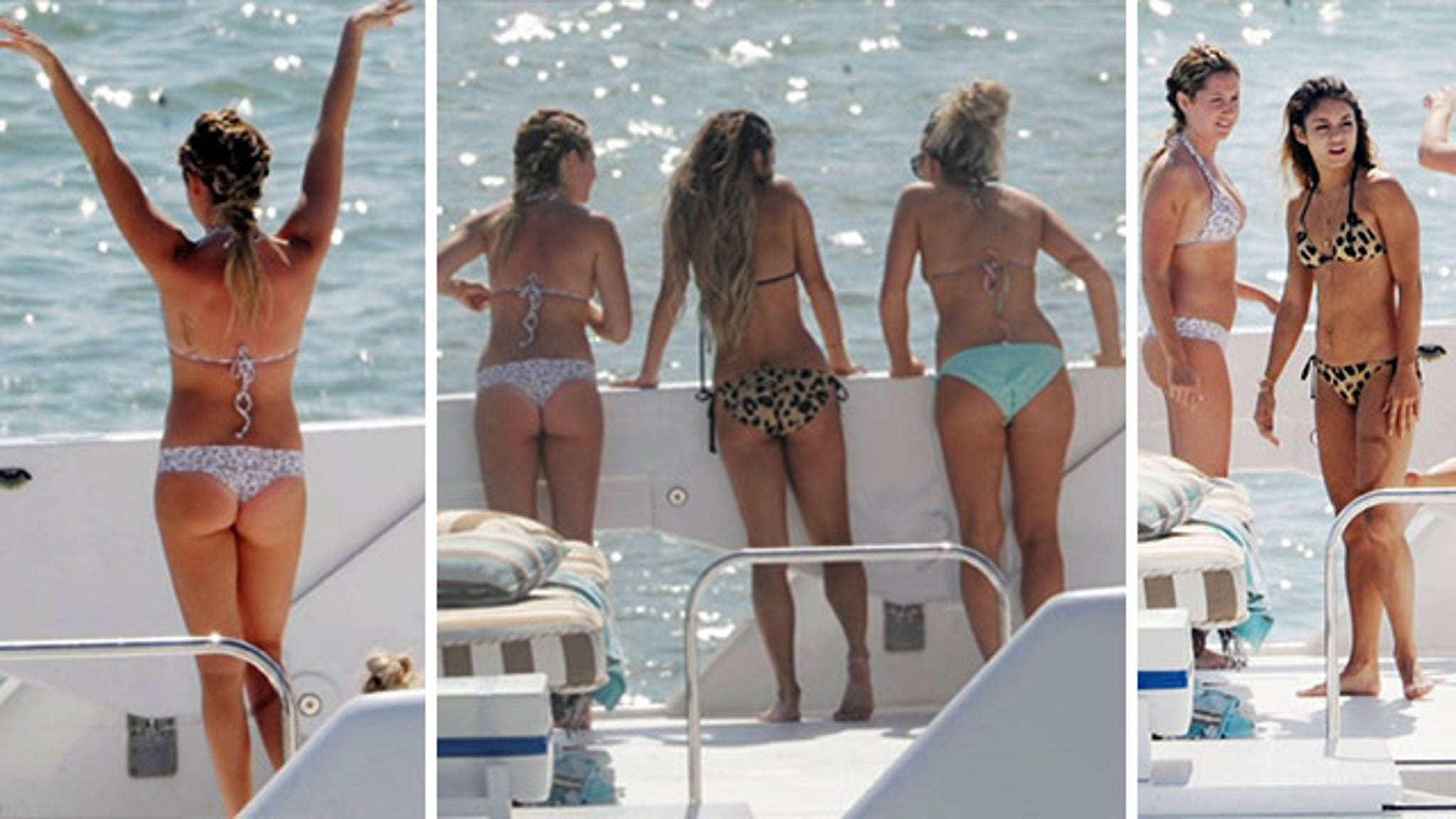 Ashley Tisdale and Vanessa Hudgens -- Throw Boat Load of ASS