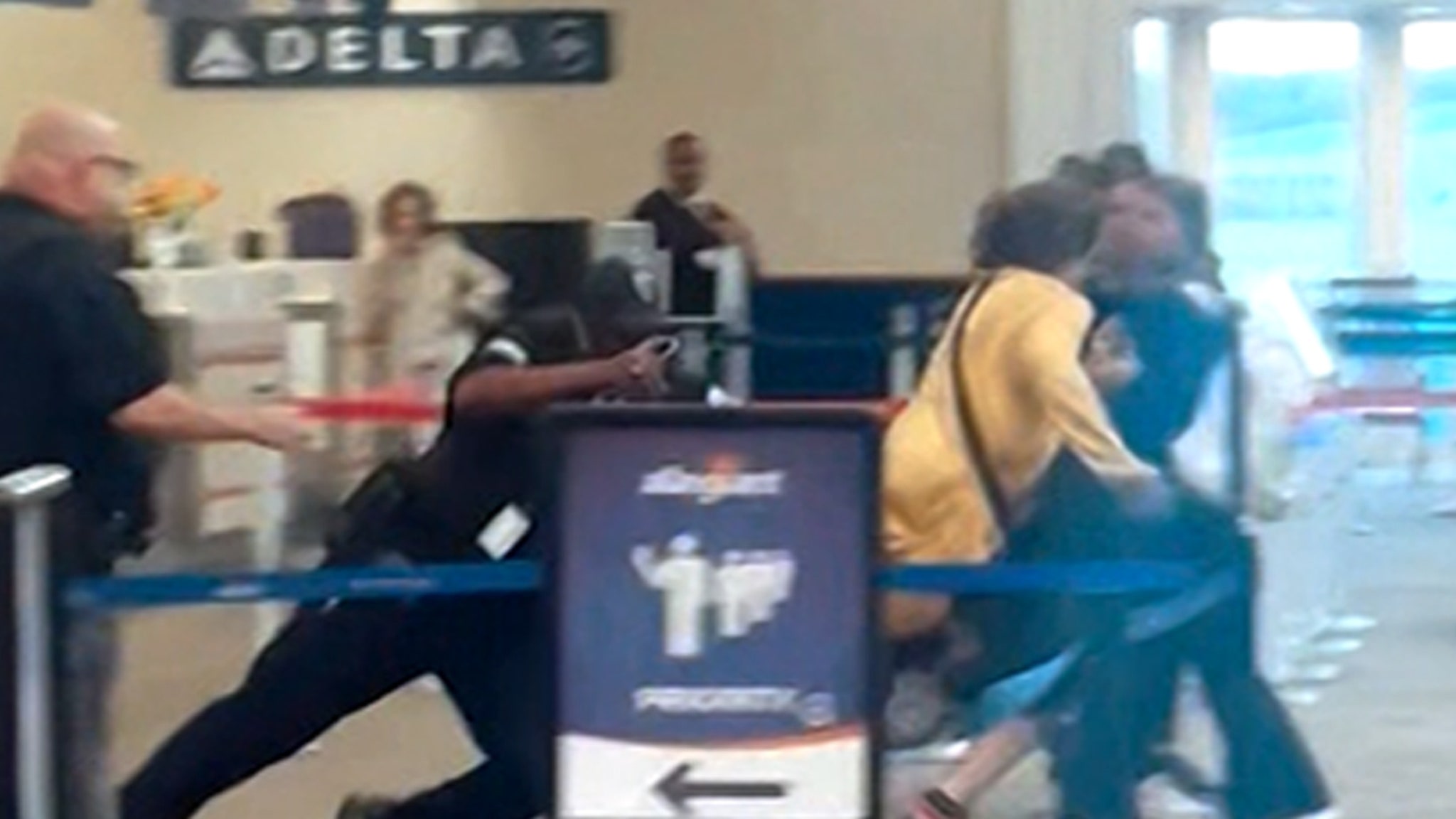 A Delta Airlines customer was filmed losing her penis at the Georgia airport