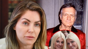 Crystal Hefner Hugh Hefner Kristina Shannon and Karissa Shannon getty 2