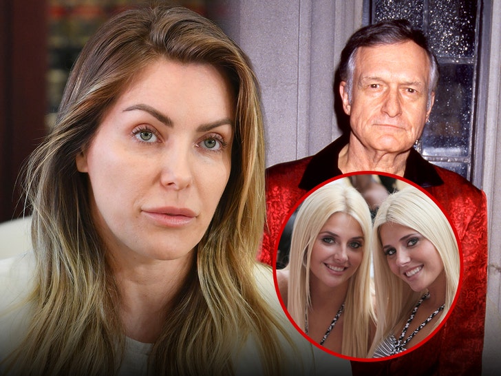 Crystal Hefner Hugh Hefner Kristina Shannon and Karissa Shannon getty 2