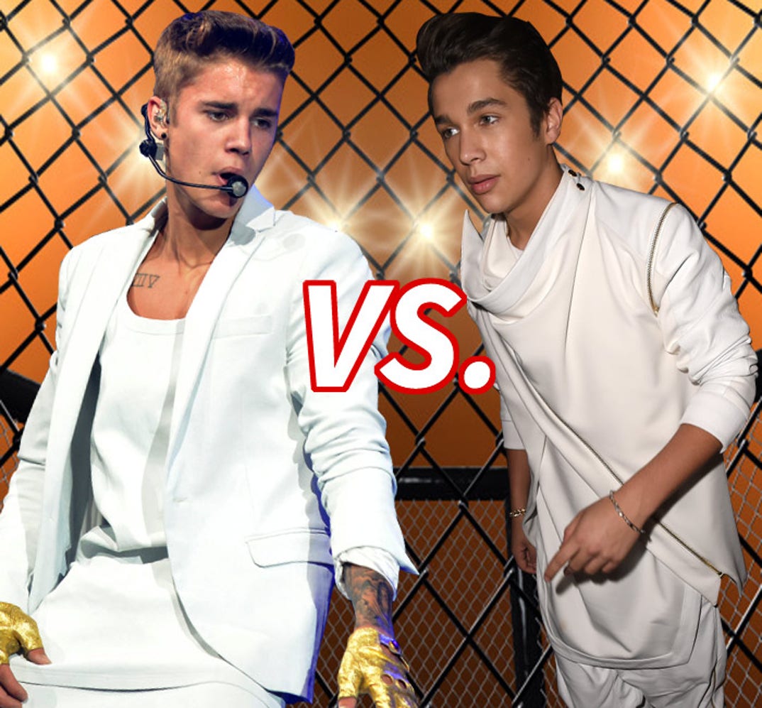 Dream off... Justin Bieber (20) vs. Austin Mahone (18) to see who's got more pop!