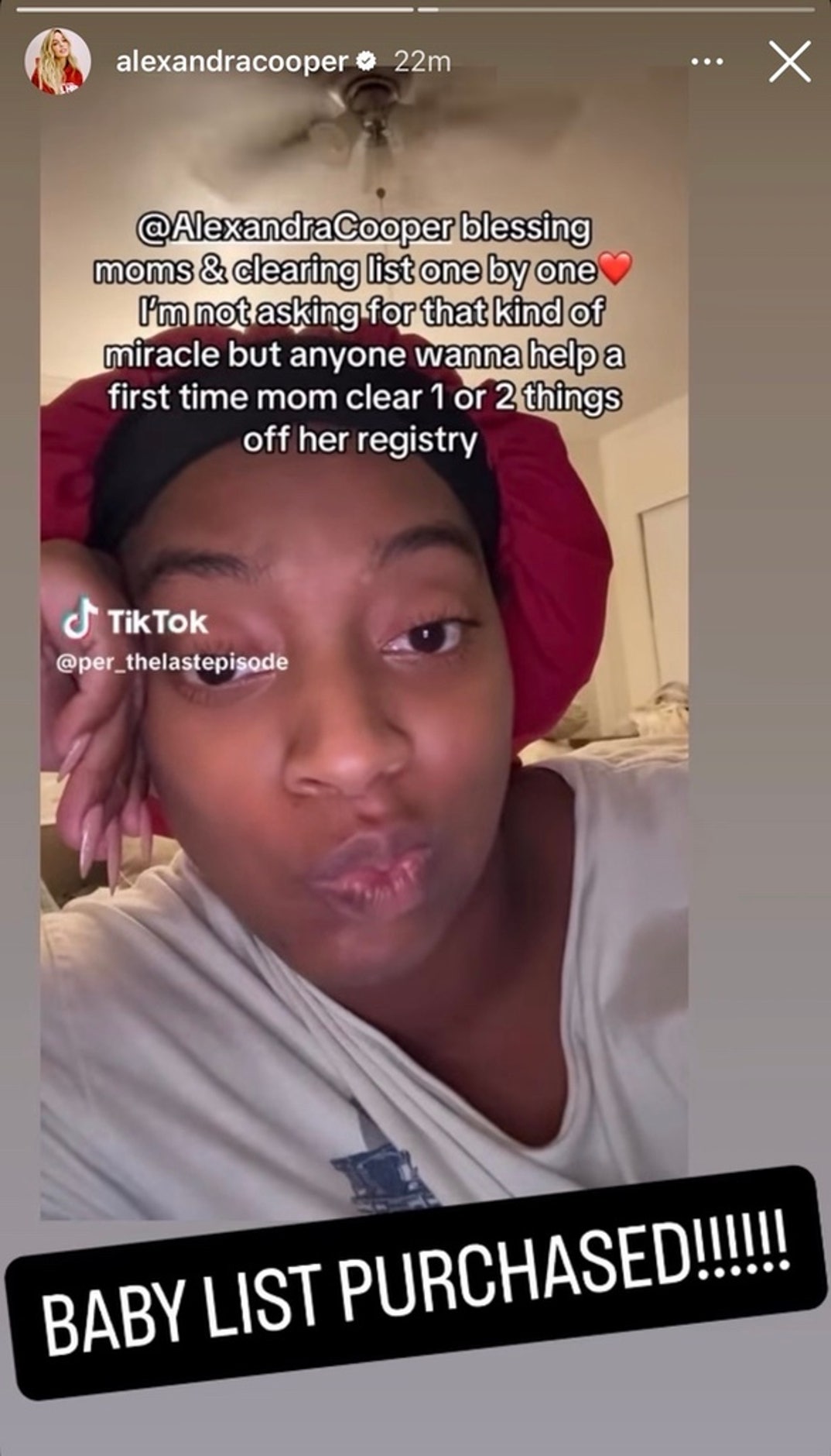 Alex Cooper Fulfills Baby Registries 4