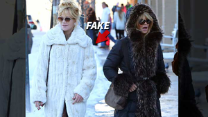 Melanie Griffith -- Swears to Fake It ... FUR-ever
