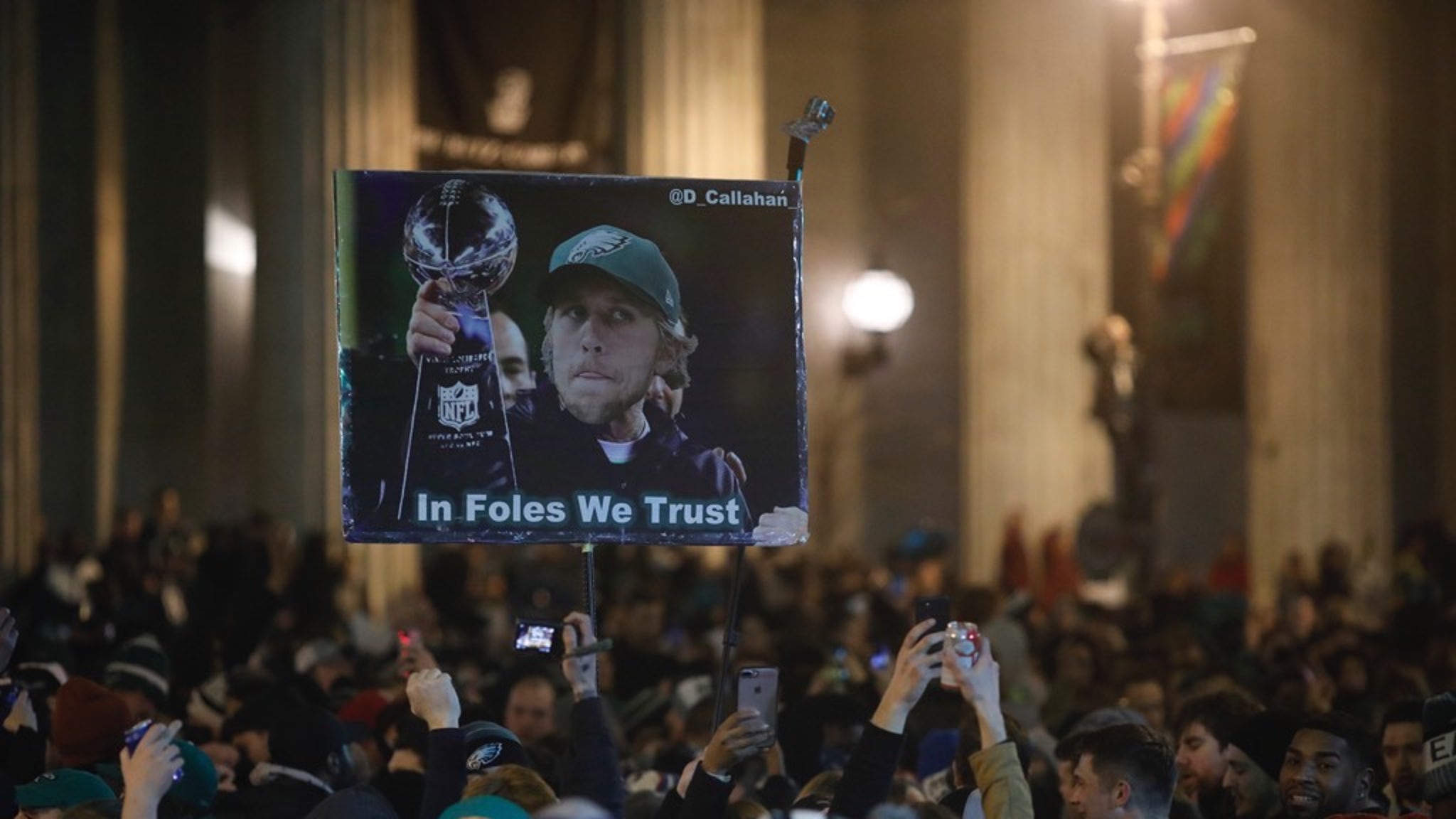 Eagles Fans Hit the Streets of Philadelphia after Super Bowl Win
