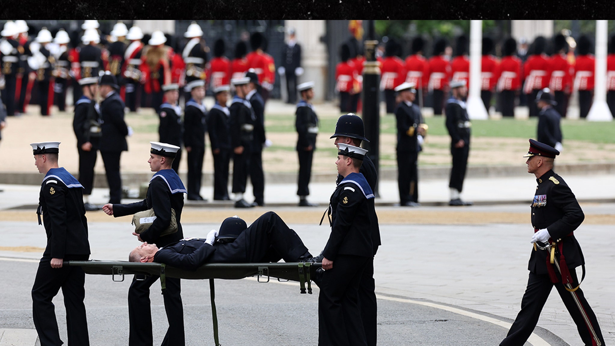 Police officer faints at Queen Elizabeth II funeral