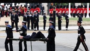 Policeman Faints During Queen Elizabeth II's Funeral Procession