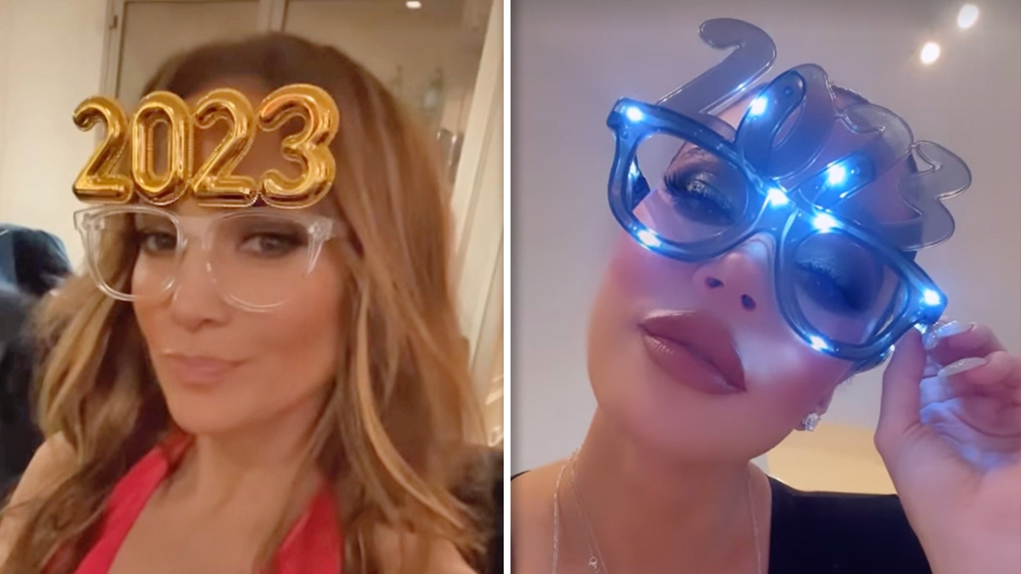 J Lo, Khloe, Kylie, Bad Bunny Celebrating the New Year