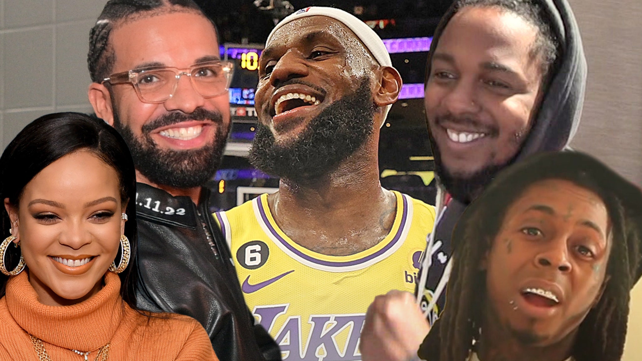 Rihanna, Drake, Lil Wayne, Kendrick Congratulate LeBron After Record-Breaking Game #LilWayne