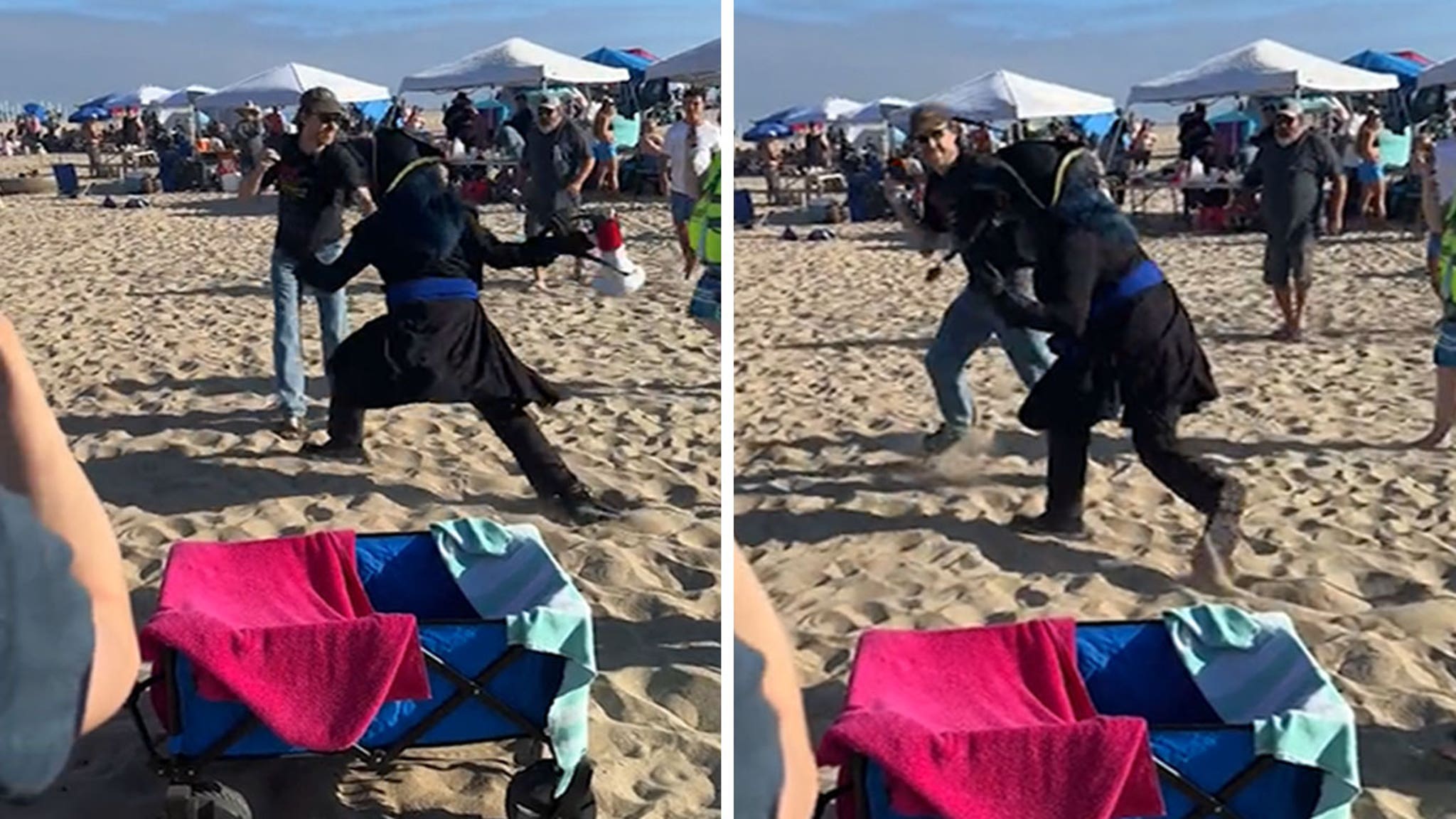 Man Attacked By Furry At Huntington Beach Meetup, Wild Video Shows image image
