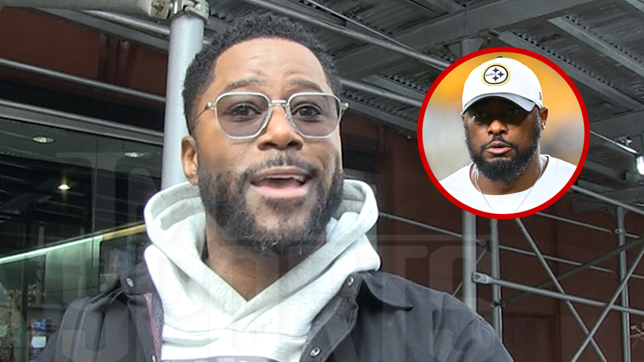 Nate Burleson Invites Mike Tomlin to Join CBS Broadcast Team, 'Got A Seat For You'