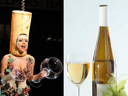 Lady Gaga's tempting white wine look!