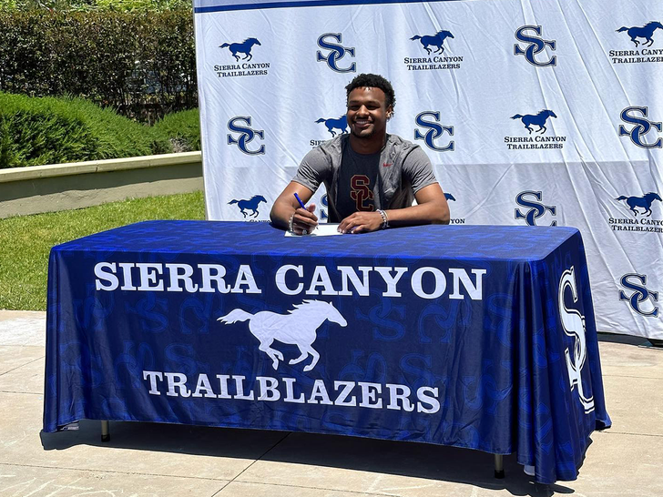 bronny james signed his letter of intent