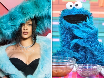 rihanna and cookie monster