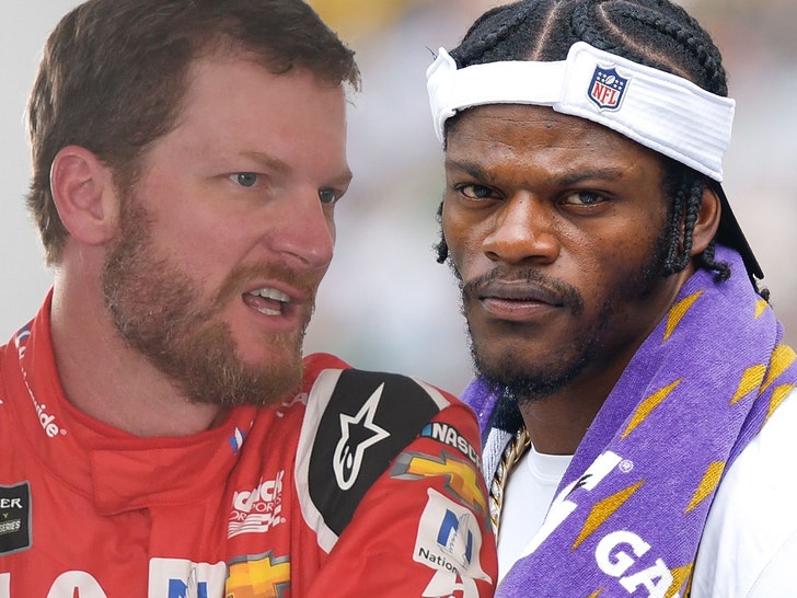 dale earnhardt jr and lamar jackson lawsuit over the number 8 shutterstock