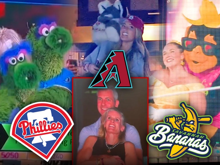 kiss cam philadelphia phillies arizona diamondbacks savannah bananas main getty storyful facebook x composite
