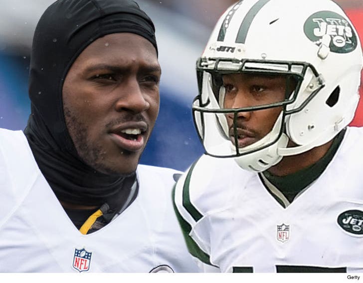 Antonio Brown Wins Brandon Marshall Car Bet Here's What I :: 1229-brown-marshall-getty-3