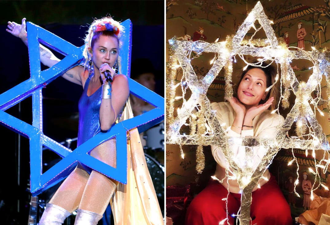 Miley Cyrus (26) vs. Ingrid Haas (32) -- Happy Hanukkah Edition