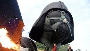 Darth Vader Hot Air Balloon Flies Over England During Bristol Fiesta