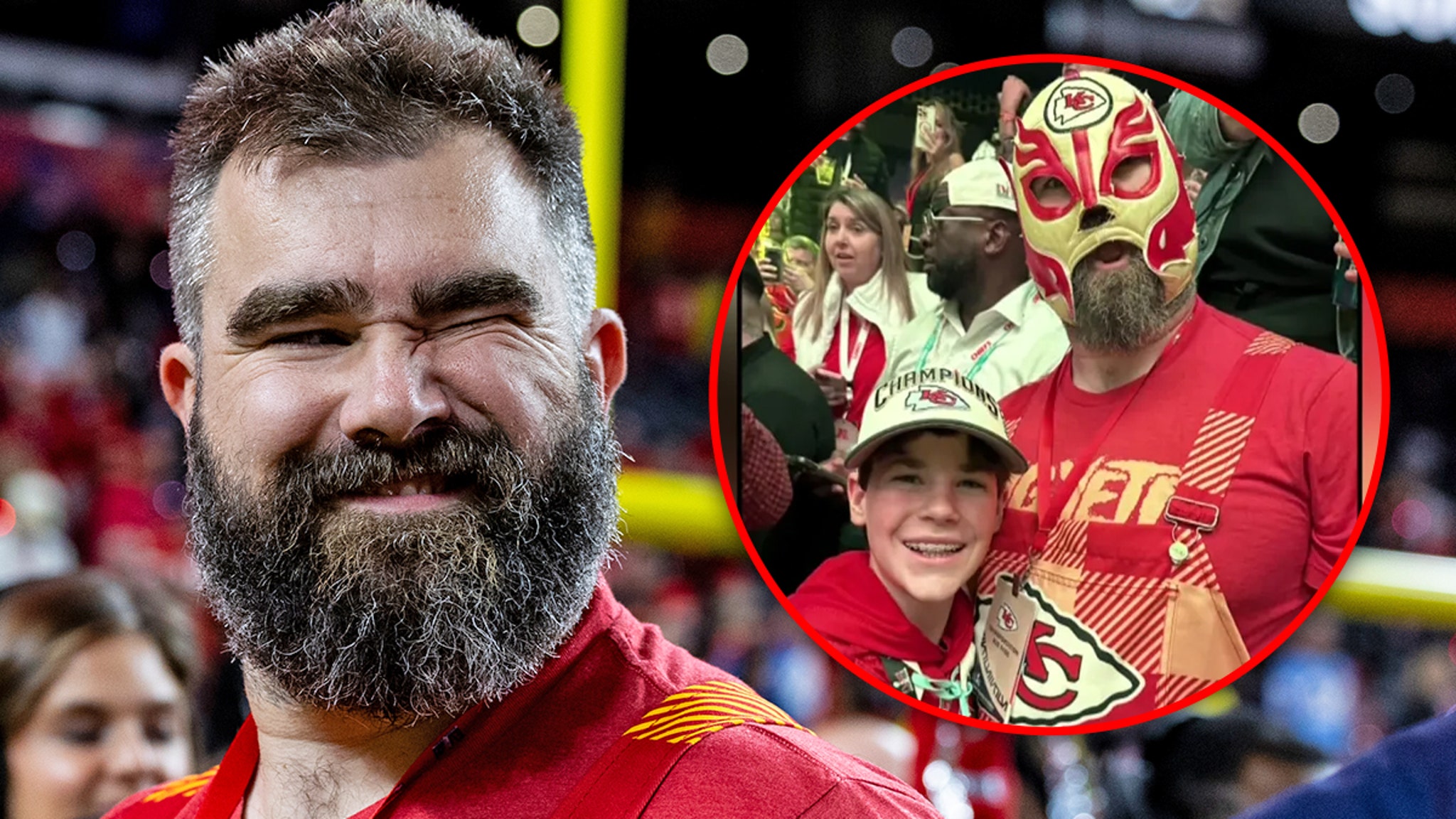 Jason Kelce works with teen's family to return Super Bowl Luchador mask