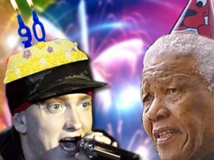 Eminem to party with Nelson Mandela
