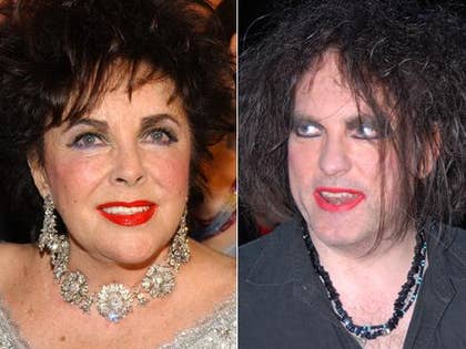 Elizabeth Taylor and Robert Smith