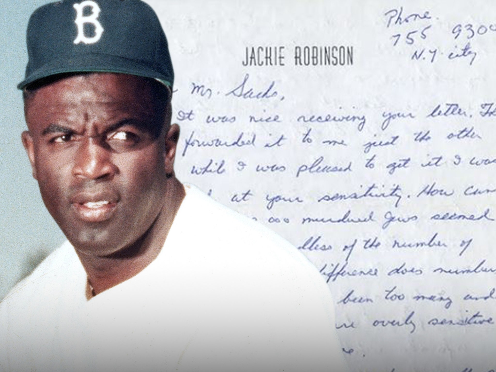 Jackie Robinson Rookie Photo, Handwritten Letters Help Kick Off Lelands  Auction