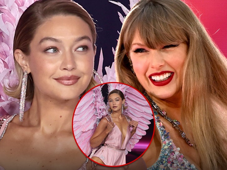 gigi hadid taylor swift desfile de moda secreto de Victoria principal