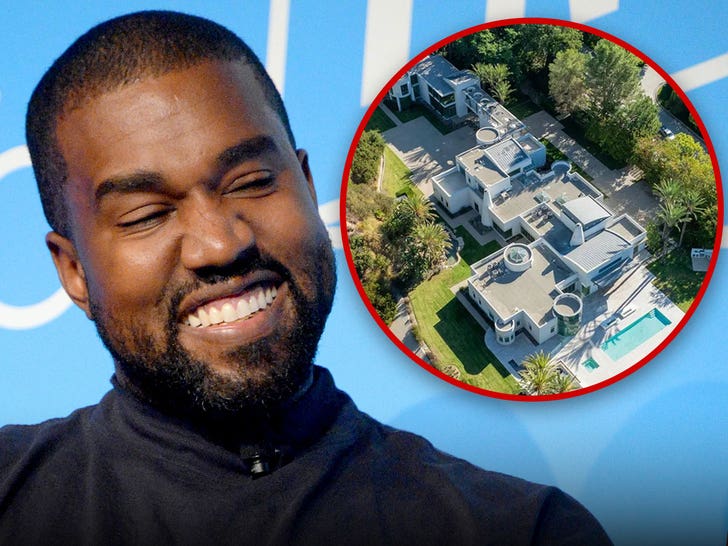 Kanye West’s  Million Beverly Hills Mansion Looks Lavish From Above