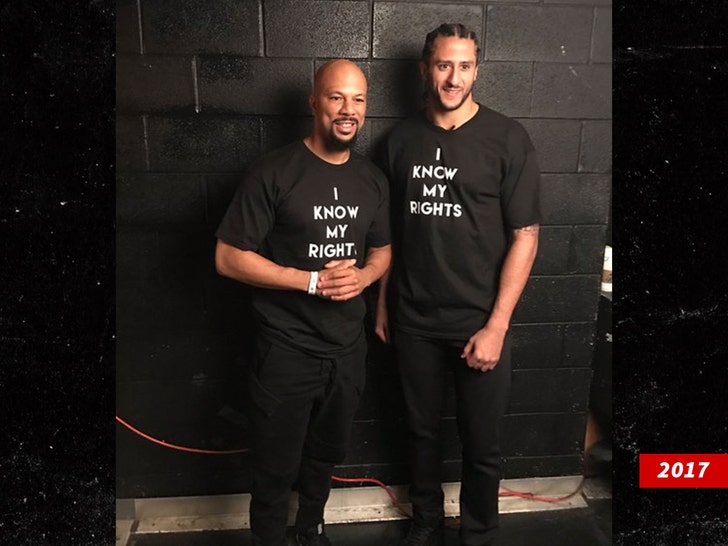 Colin Kaapernick y Common 2017 Conozco mi camisa