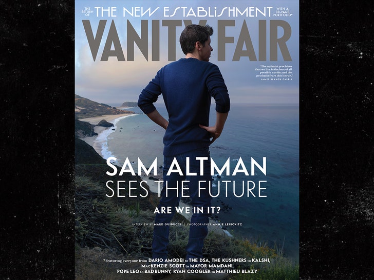 Sam Altman on cover of vanity fair 2