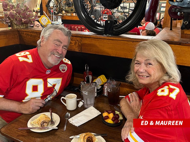Jason, Kylie Kelce Attend Funeral Of Dad Ed's Partner