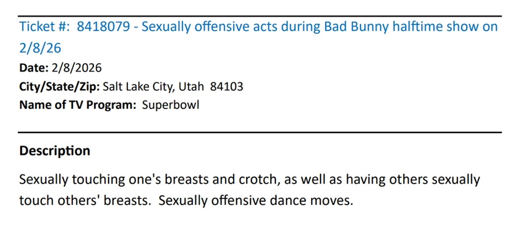Super Bowl Half Time Complaints 7