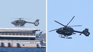 Jeff Bezos' Fiancée Lauren Sanchez Lands Billionaires' Helicopter on Yacht