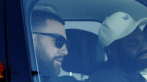 Travis Kelce Drives Around L.A. Without Taylor Swift After Oscars Party