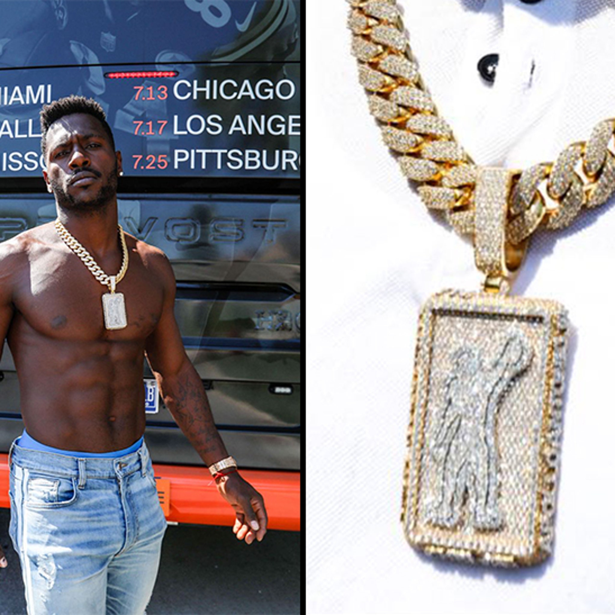 Antonio Brown Gets 200k Birthday Bling With Special Message Antonio Brown Gets 200k Birthday Bling