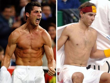 Cristiano Ronaldo and Rafael Nadal