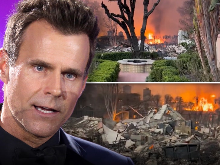 Rumah Cameron Mathison terbakar habis