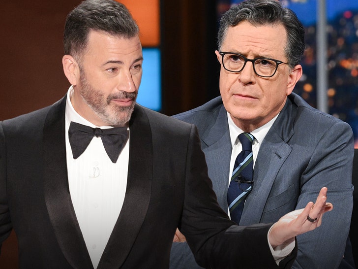 Jimmy Kimmel Curses Out CBS In Support of Stephen Colbert After 'Late Show'  Cancellation