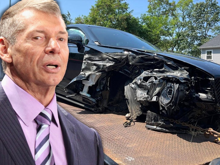 Vince McMahon Involved In Bad Car Accident -- The Aftermath Photos