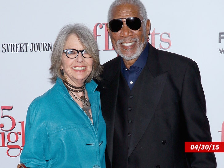 morgan freeman next to diane keaton getty 2