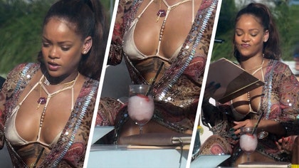 rihanna-drinking