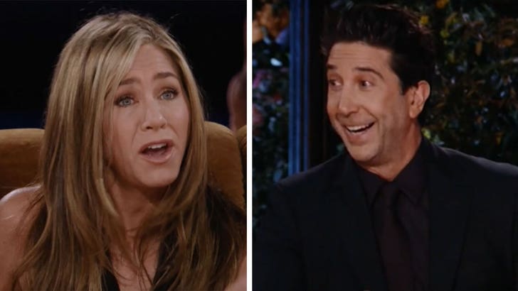 Jennifer Aniston David Schwimmer Reveal Hard Crushes In Friends Reunion