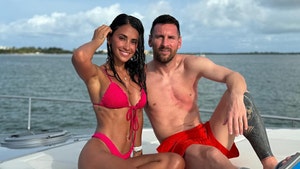 Lionel Messi Rocks Walking Boot On Boat Trip With Wife After Copa América Injury